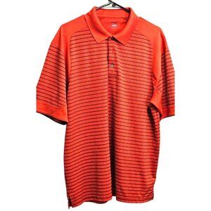 Ping Polo XL Men's Performance Dynamics Striped Red & Black Polyester Golf Wear